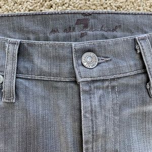 7 for all mankind light wash mini skirt, size 31